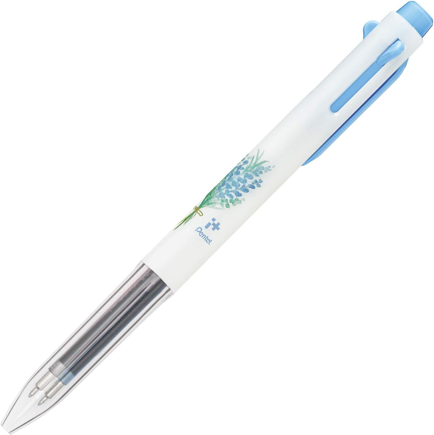 Pentel BGH3BCR2 Multi-Color Ballpoint Pen, Eyeplus Botanical Coordination, Delphinium Blue