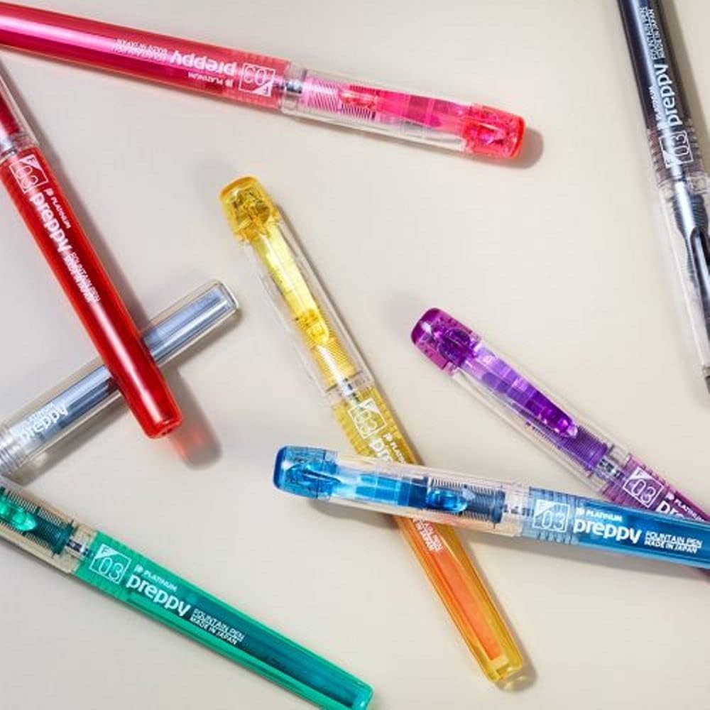 Platinum Preppy Fountain Pen, Fine Nib, Blue Black Ink (1716032.0)