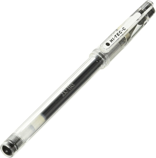 PILOT Gel Ballpoint Pen, Hi-Tec-C 04, Fine, Black (LH-20C4-B)