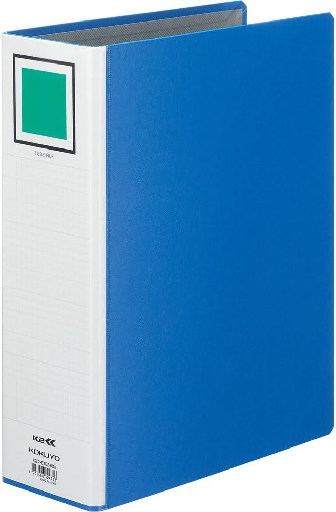 Kokuyo tube file K2 casement A4 vertical 800-sheet 2 hole blue K2 off -ETB680B