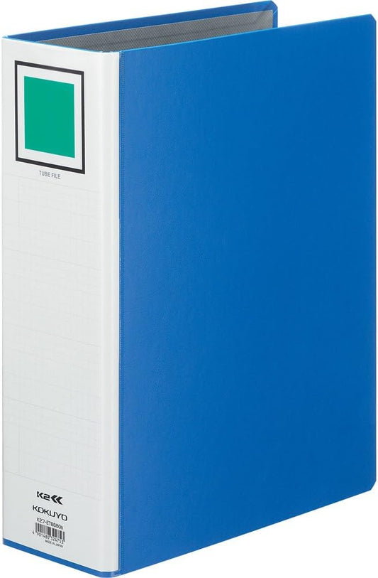 Kokuyo tube file K2 casement A4 vertical 800-sheet 2 hole blue K2 off -ETB680B