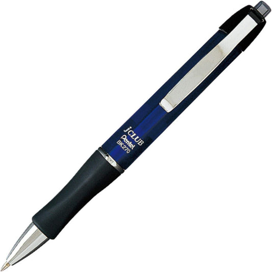 Pentel BK270C Oil-Based Ballpoint Pen, J Club Ballpoint Pen, 0.03 inches (0.7 mm), Blue Base, Black Ink