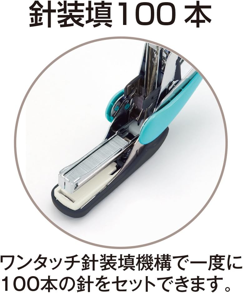 Plus Stapler ST010VN 30-714 Flat Clark Hit, 32 Bound, White