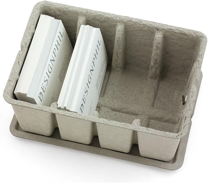 Midori 16097006 Pulp Storage Card Box, Gray