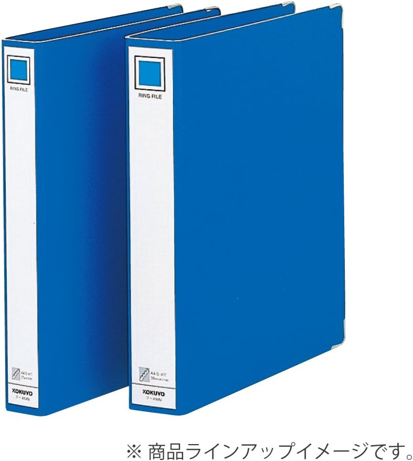 KOKUYO File Ring File A4 Vertical 4 Holes Blue F-494NB