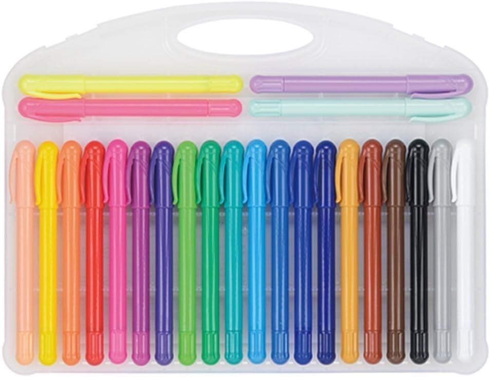 Yamato Colorix Silky Twister Crayons, CLST-24, 24 Colors