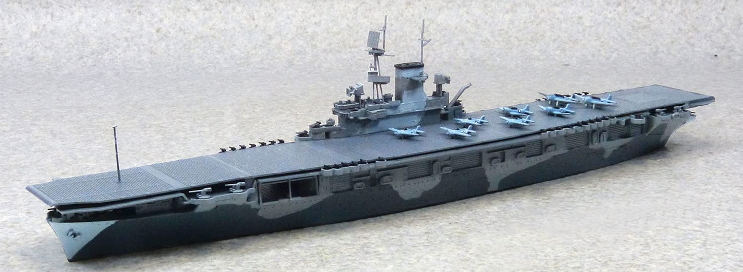 Aoshima 1/700 Water Line No.715 U.S.S Aircraft Carrier WASP Model Kit(Japan Import)