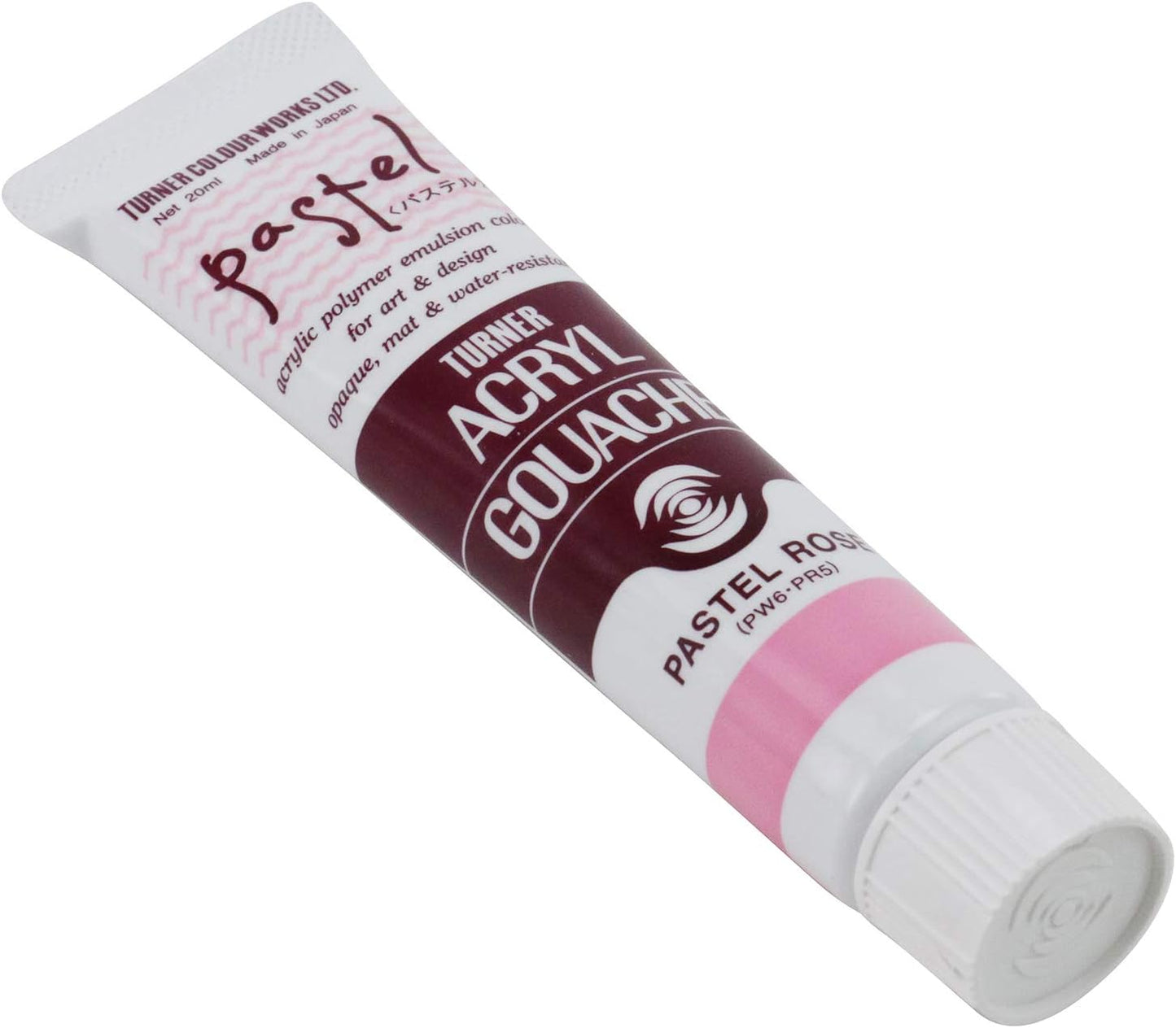 Turner Colour Works Acryl Gouache Artist Acrylic Paint - Single 20 ml Tube - Pastel Rose