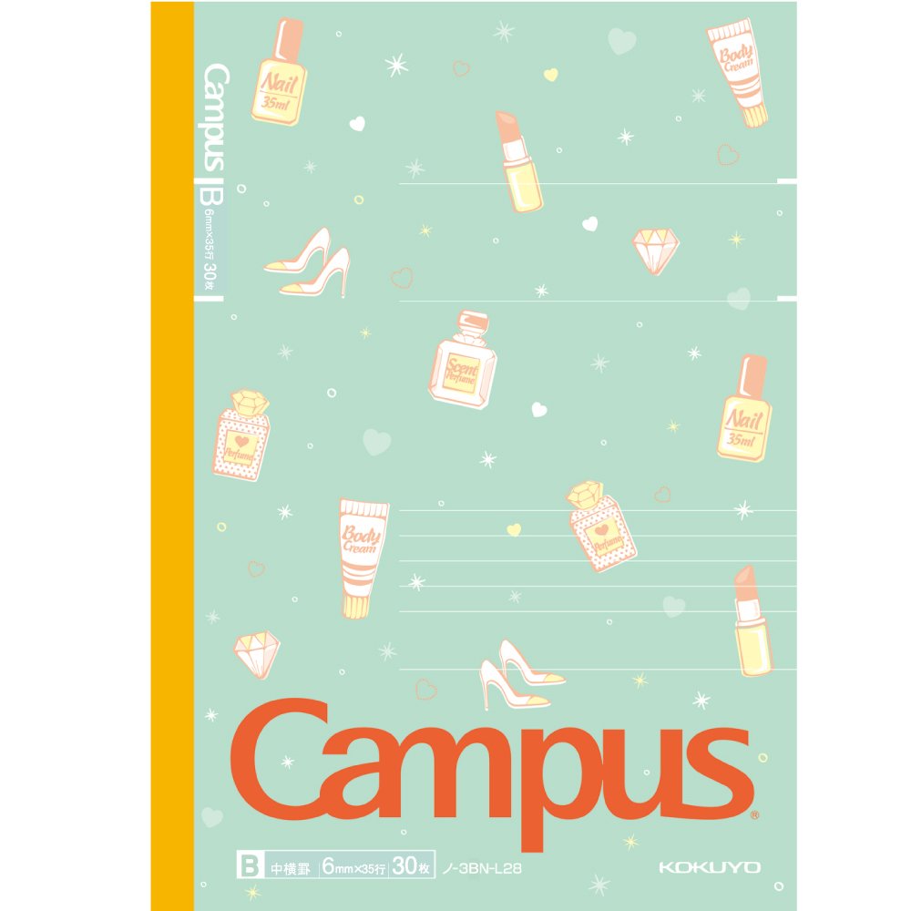 Kokuyo limited campus notebook five books B ruled Cosmetics Charm Roh -3BN-L28X5