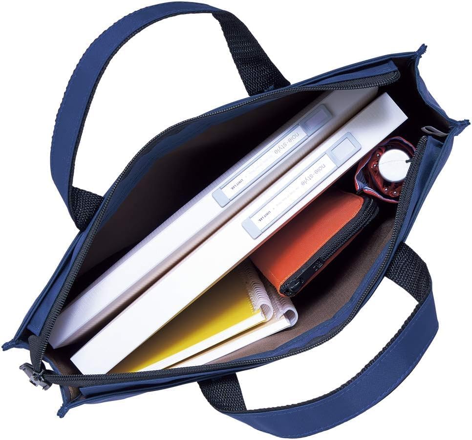 LIHITLAB Slim Pen/Pencil Pouch, 0.7 × 3.9 × 8.5 Inches, Black (A7652-24)