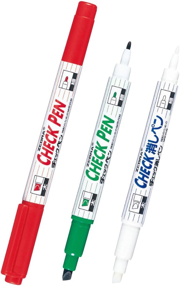 ZEBRA memorandum check pen B-MW-151-CK-G Green 10