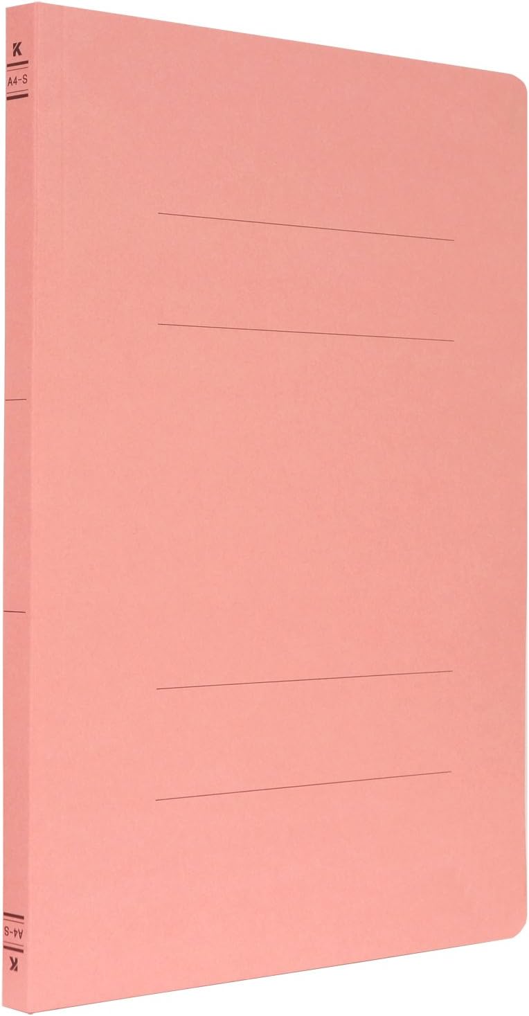 Kokuyo 99K the-A4S-GX10 Flat Files, A4S, Pack of 10, Safety Pink Pink