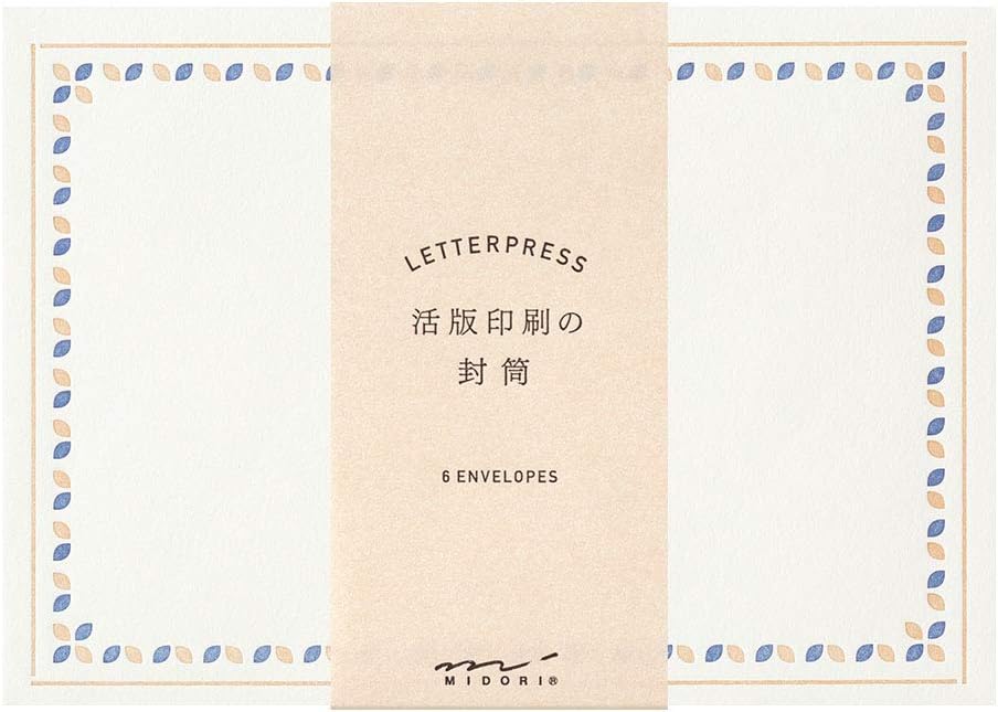 Midori 20562006 Envelope Type Frame Pattern Brown