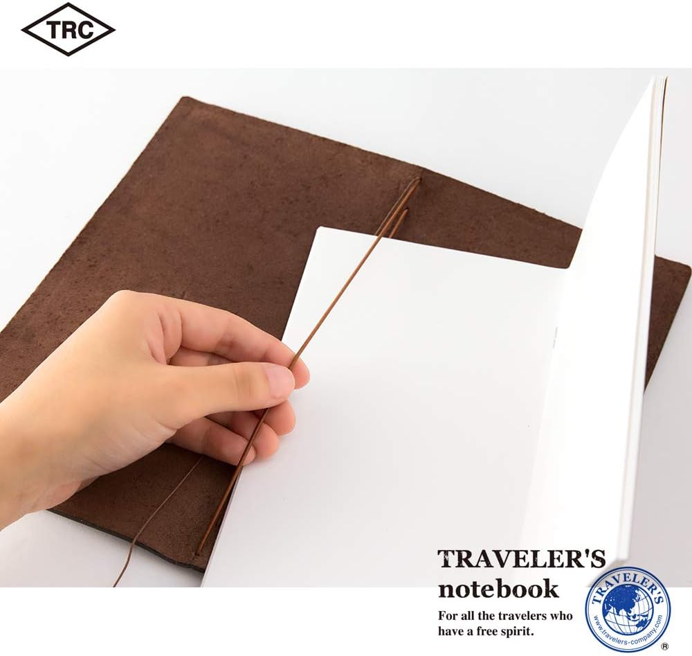 DESIGNPHIL Traveler's Notebook, Regular Size, Brown 13715006