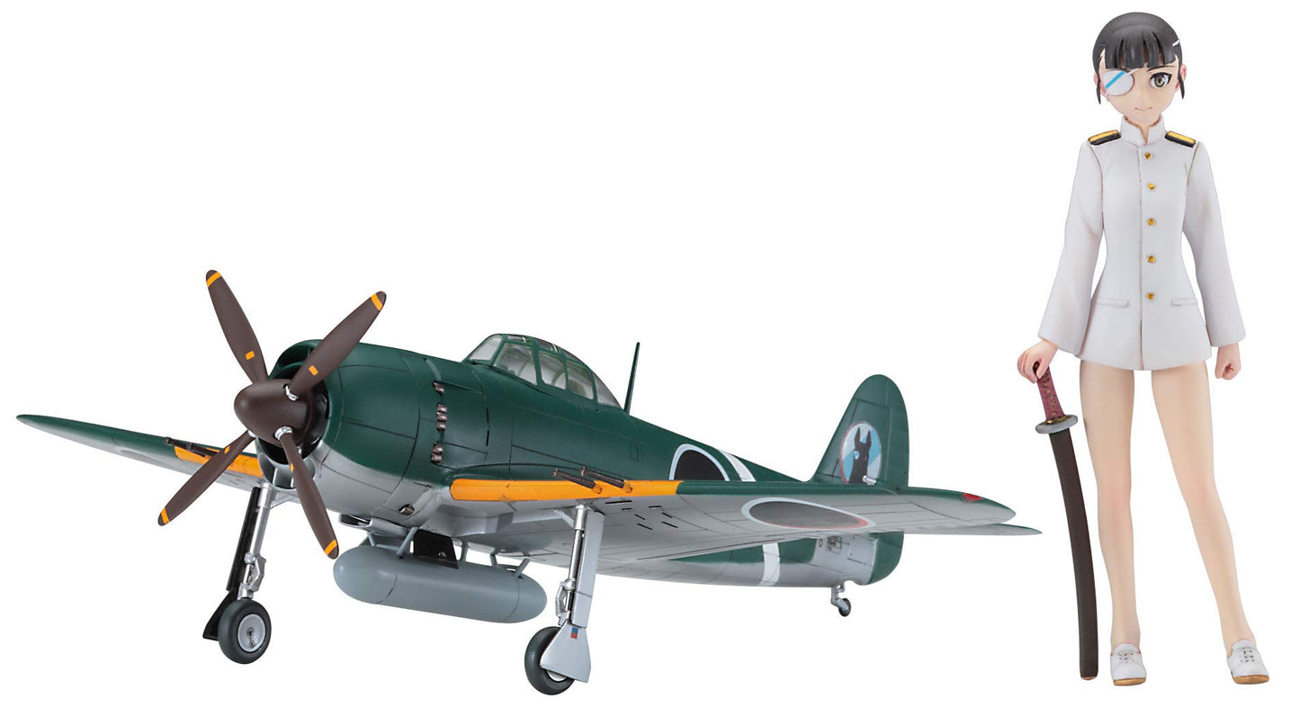 Hasegawa Strike Witches Sakamoto Mio with Shiden Kai 1/20 scale resin kit SP390