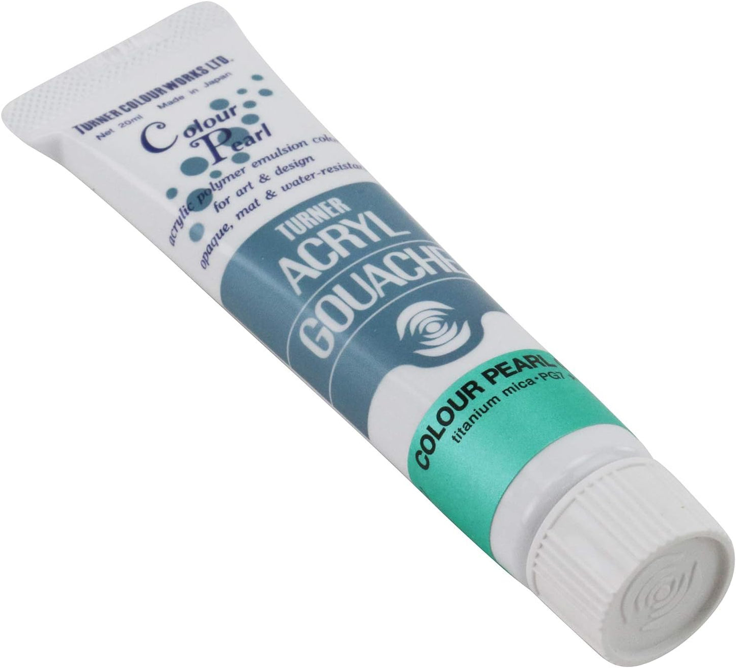 Turner Colour Works Acryl Gouache Artist Acrylic Paint - Single 20 ml Tube - Pearlescent Green