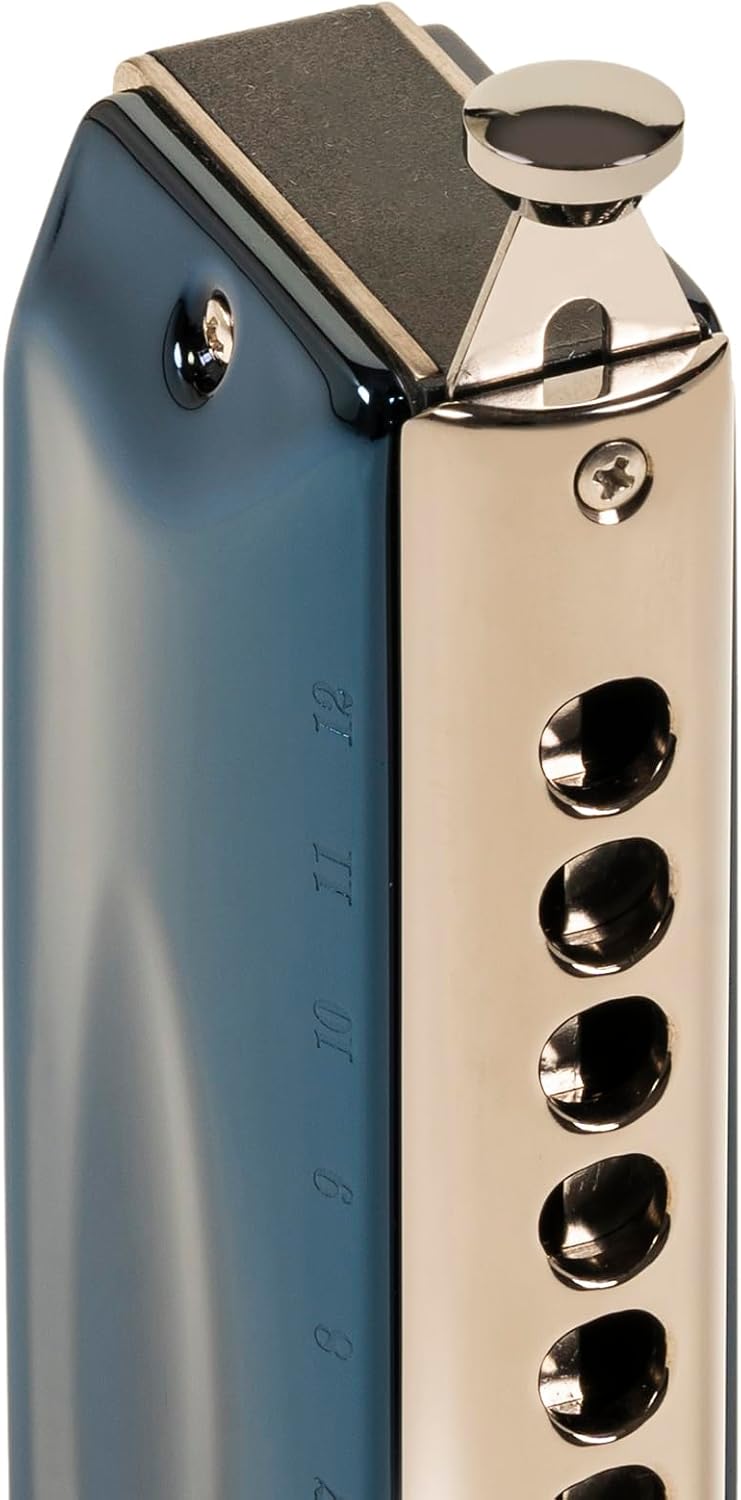 Other Gregoire Maret Harmonica, Dark Blue on Brass (G-48-C)