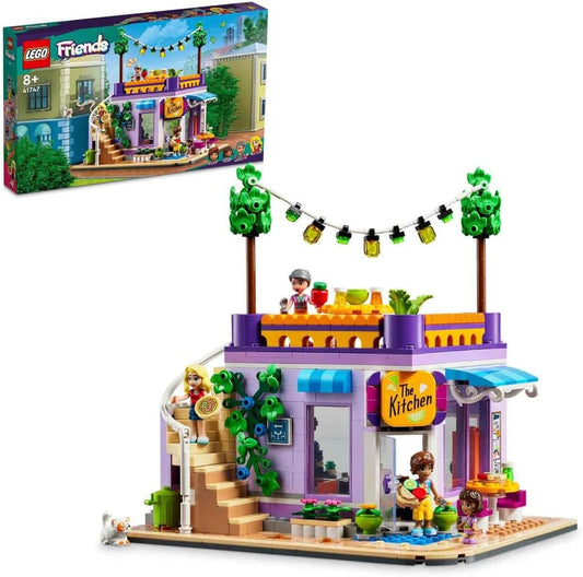 LEGO 41747 Friends Heartlake City Collective Kitchen Toy with Home Accessories, 3 Mini Dolls Plus Churro the Cat Figurine, Combine with the Collective Center (41748)
