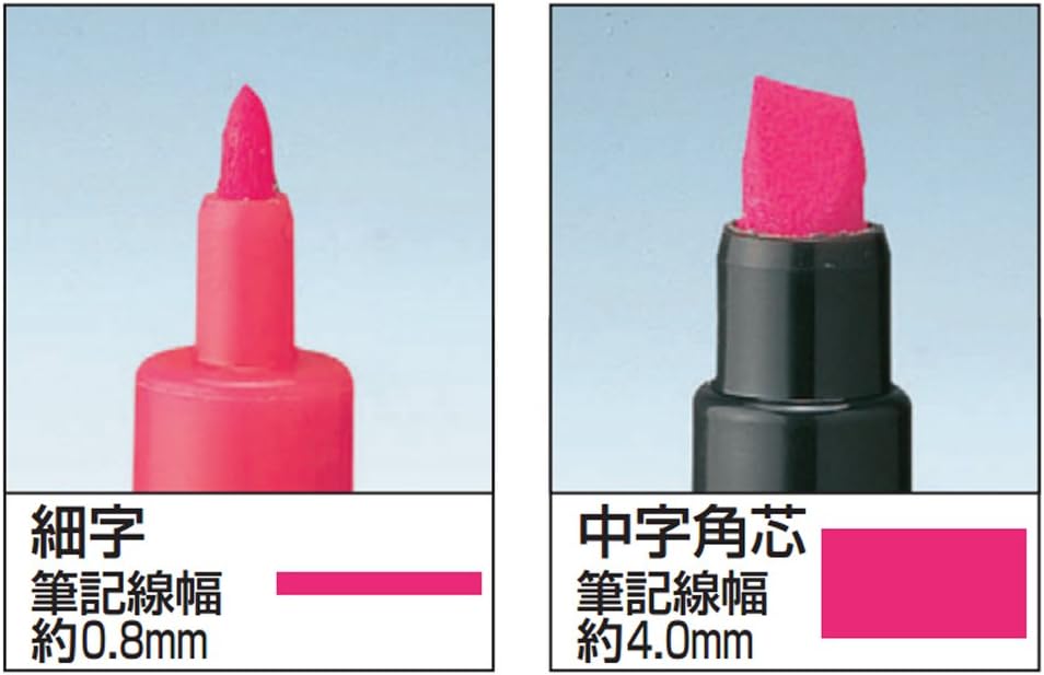 Kokuyo Fluorescent Marker OA Twin 5-Color Set (PM-L202-5S) – Japan Import