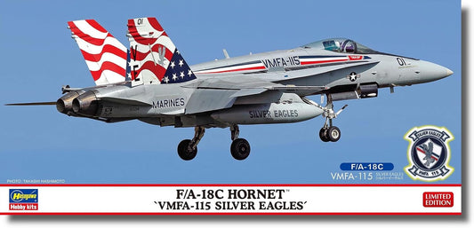 Hasegawa 02471 1/72 US F/A-18C Hornet VMFA-115 Silver Eagles Plastic Model