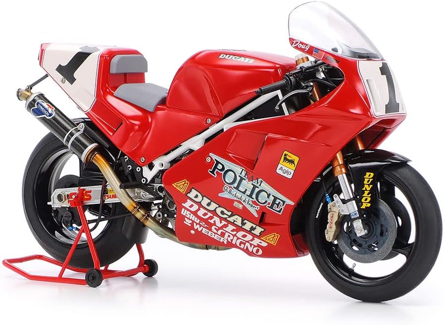 Tamiya 4950344992546 300014063-1:12 Ducati 888 Superbike 1993, Red