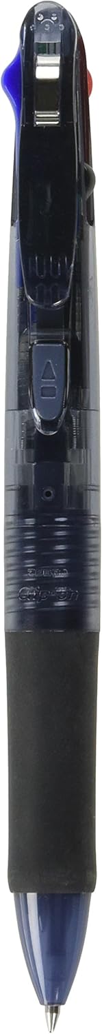 ZEBRA Clip-On G Series 4 Color Ballpoint Multi Pen - 0.7 mm - Black Body (B4A3-BK)