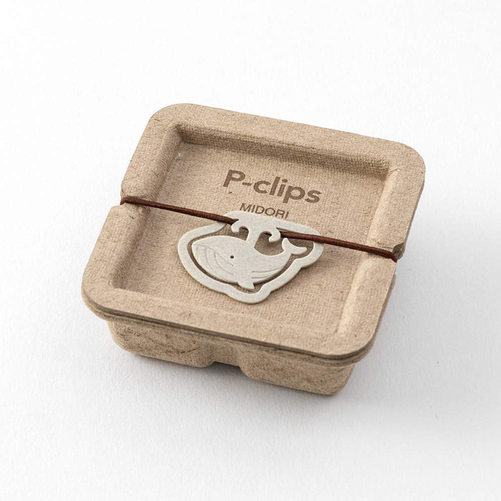 Midori 43402006 Clips, Whale Pattern