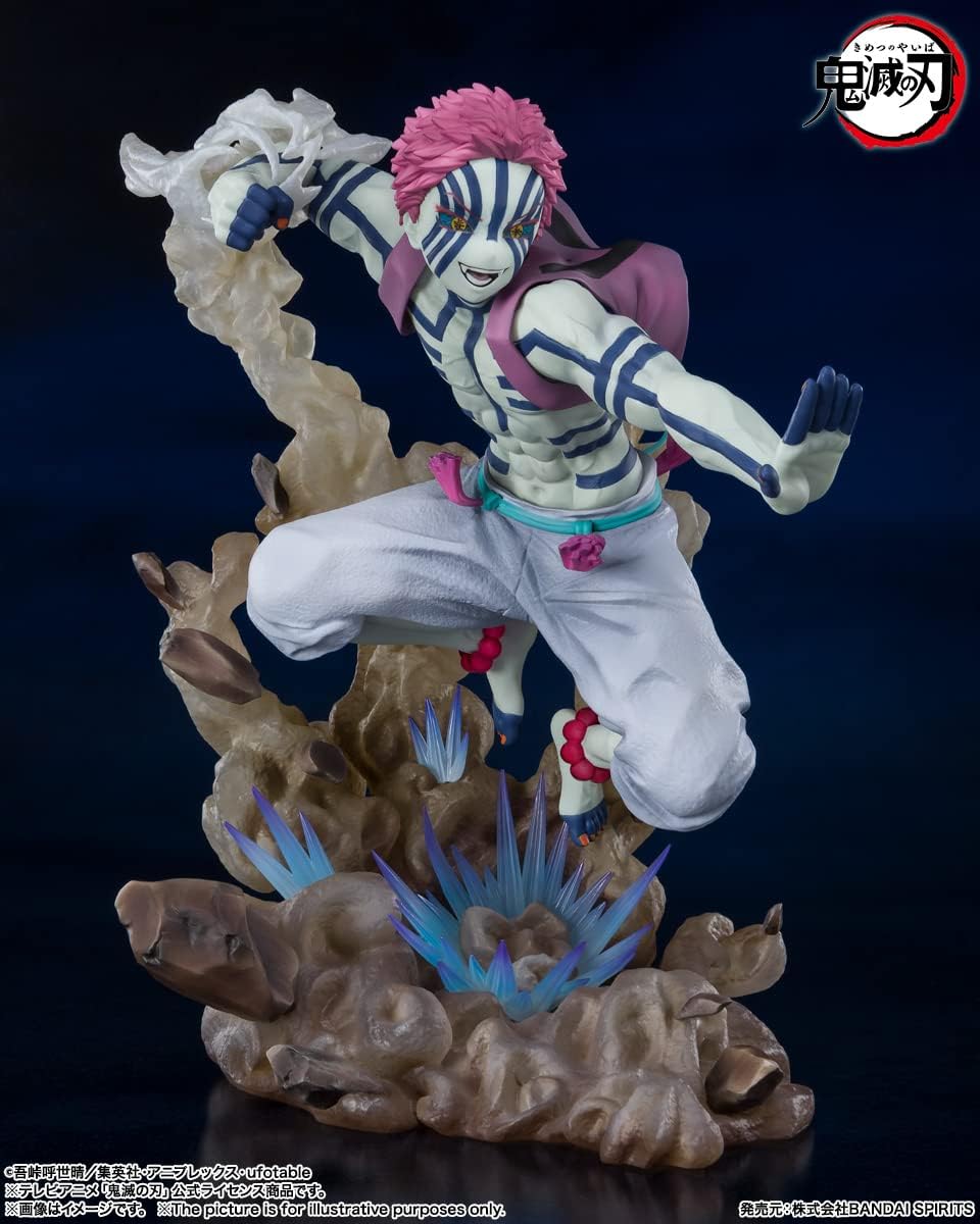 TAMASHII NATIONS - Demon Slayer: Kimetsu no Yaiba - Akaza Upper Three, Bandai Spirits FiguartsZERO Collectible Statue