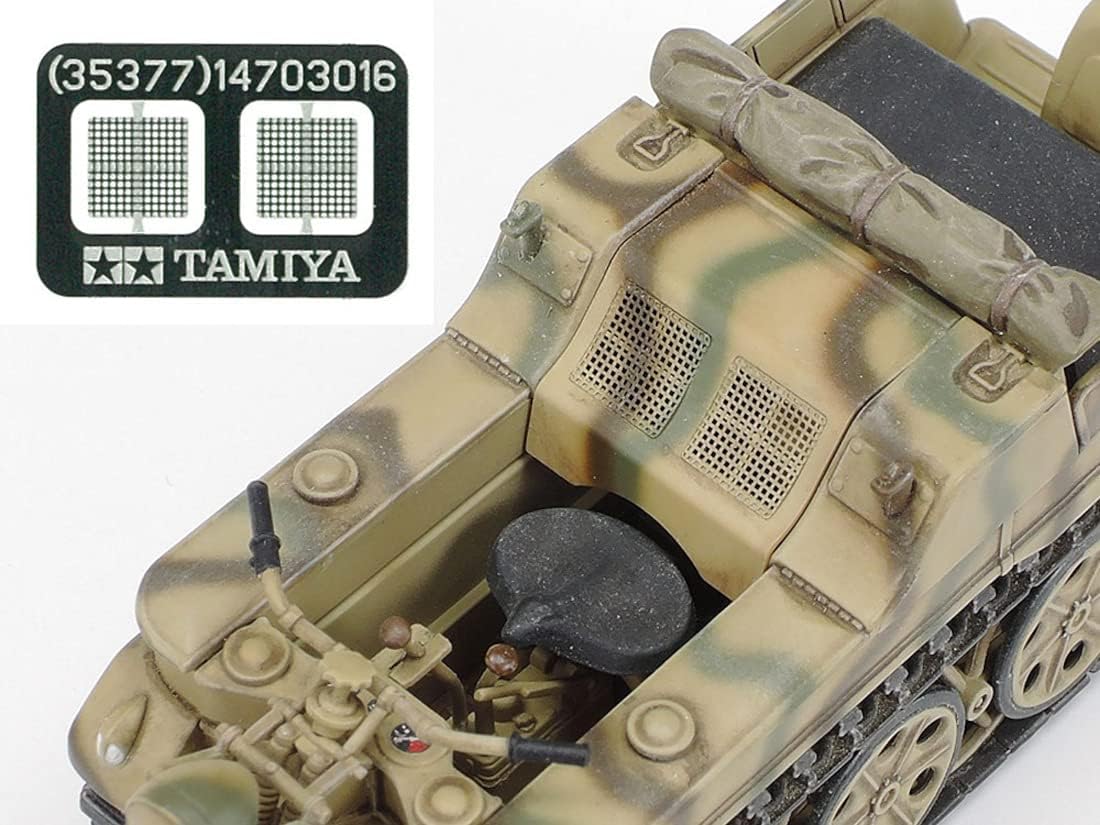 TAMIYA 35377-000 Military 35377 1:35 German Sd.Kfz.2 Kettenkrad (with Product) Faithful Replica, Model Building, Plastic Kit, Crafts, Hobby, Model Kit, Assembly, Unpainted