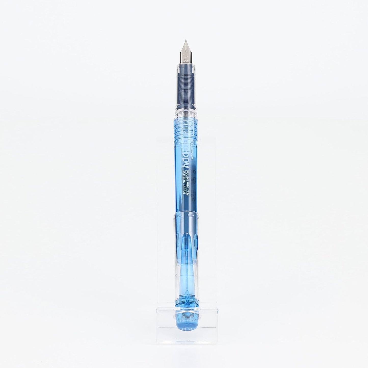 Platinum Preppy Fountain Pen 02 Extra-Fine Nib, Blue Black Ink side view