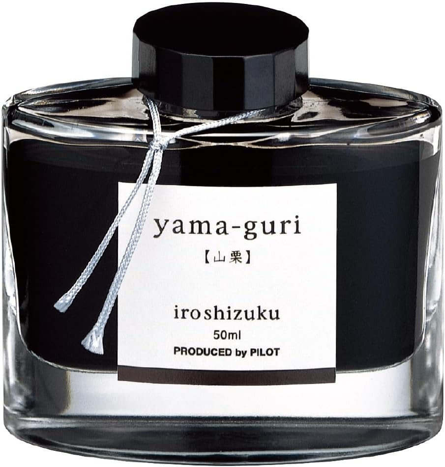 PILOT Iroshizuku Fountain Pen Ink ??? 50 ml Bottle ??? Yama-Guri Wild Chestnut (Dark Brown) (Japan Import)