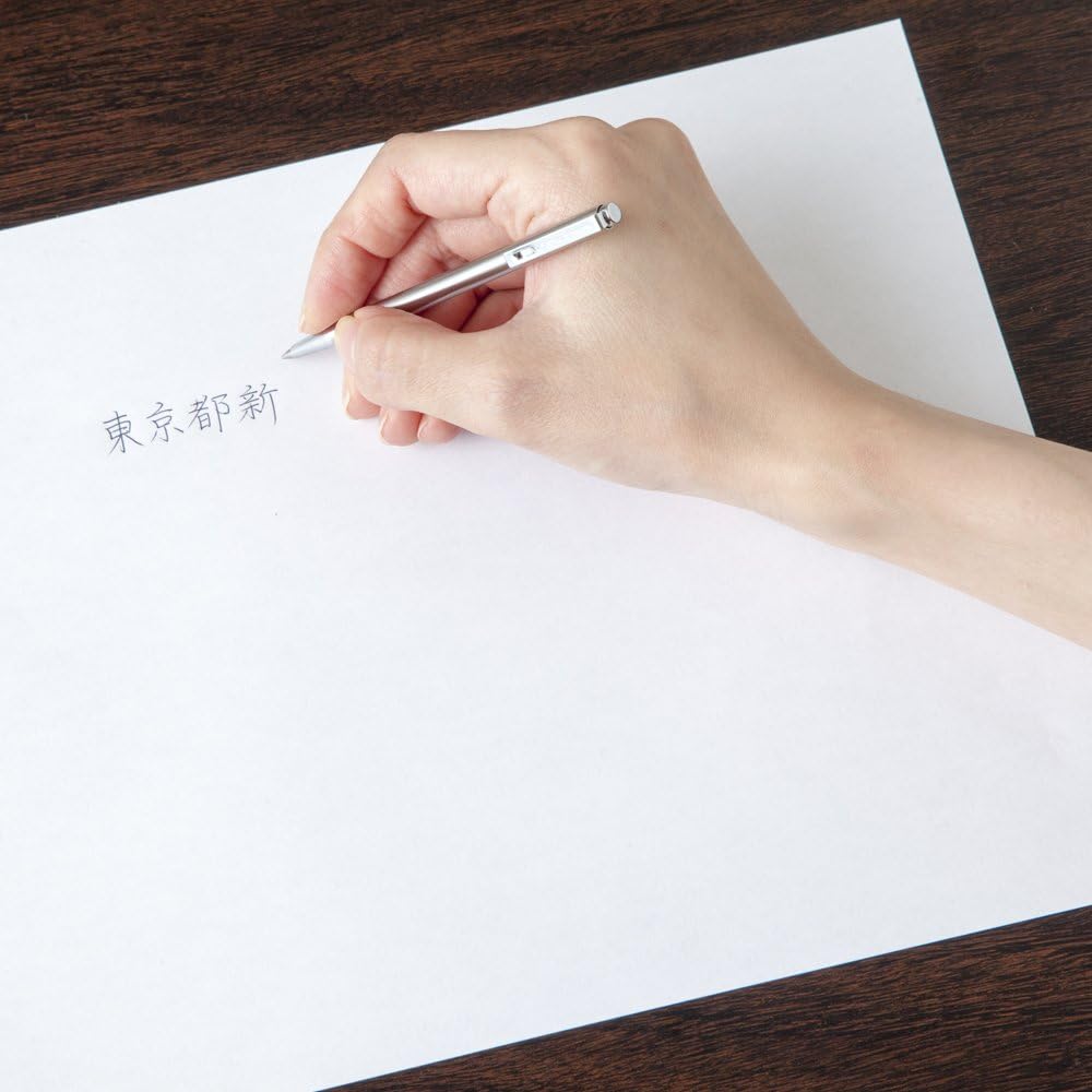 ZEBRA Mini Ballpoint Pen – 0.7mm, Silver Body, Black Ink (T-3)