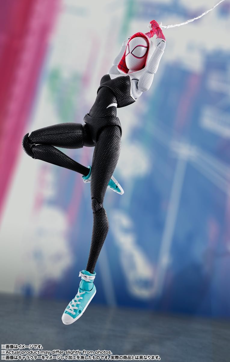 TAMASHII NATIONS - Spider-Man: Across The Spider-Verse - Spider-Gwen (Spider-Man: Across The Spider-Verse), Bandai Spirits S.H.Figuarts Action Figure