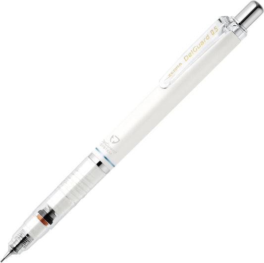ZEBRA DelGuard 0.5mm Lead Mechanical Pencil, White Body (P-MA85-W)