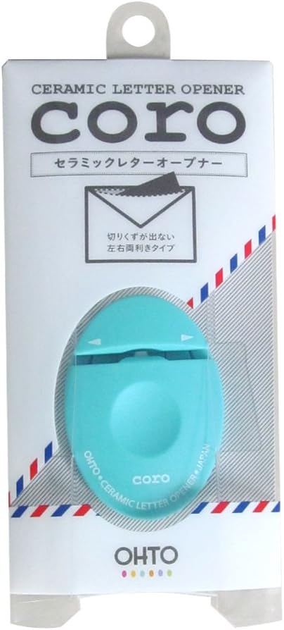 Ohto letter opener ceramic letter opener white CLO-700C-BL blue