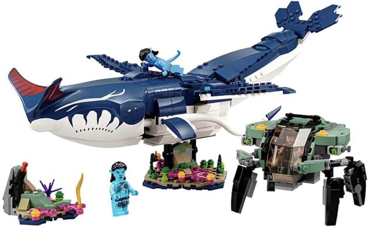 Lego Avatar: The Way of Water Payakan The Tulkun & Crabsuit 75579, Building Toy Set, Movie Underwater Ocean with Whale-Like Sea Animal Creature Figure