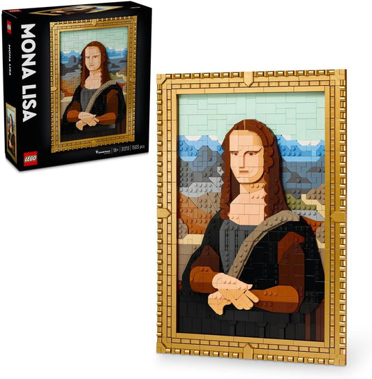 LEGO Art Mona Lisa Set for Adults, Painting by Leonardo da Vinci Hanging Creative Activity for Men and Women, Gift for Art Lovers, Italian Renaissance Art 31213