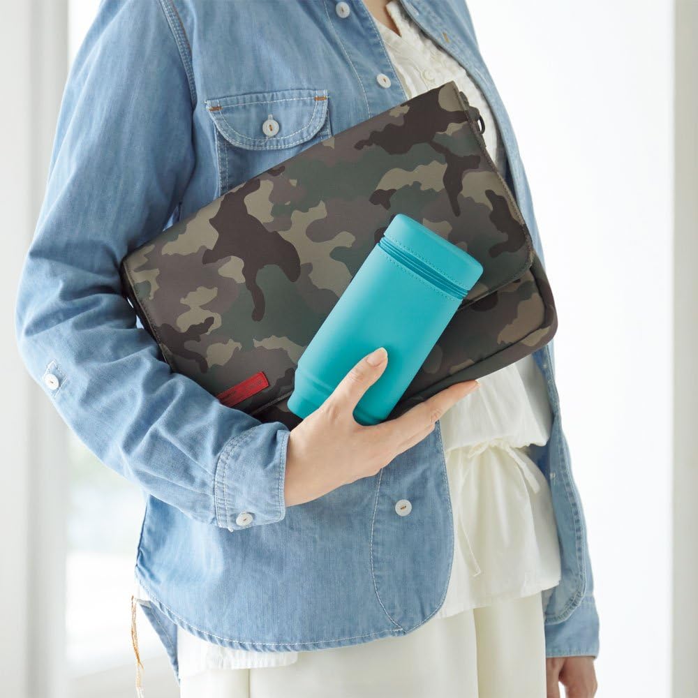 Lihit Lab A7694-3 Stand Pen Case, Oval Type, Red