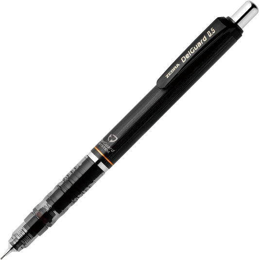 ZEBRA DelGuard 0.5mm Lead Mechanical Pencil, Black Body (P-MA85-BK)