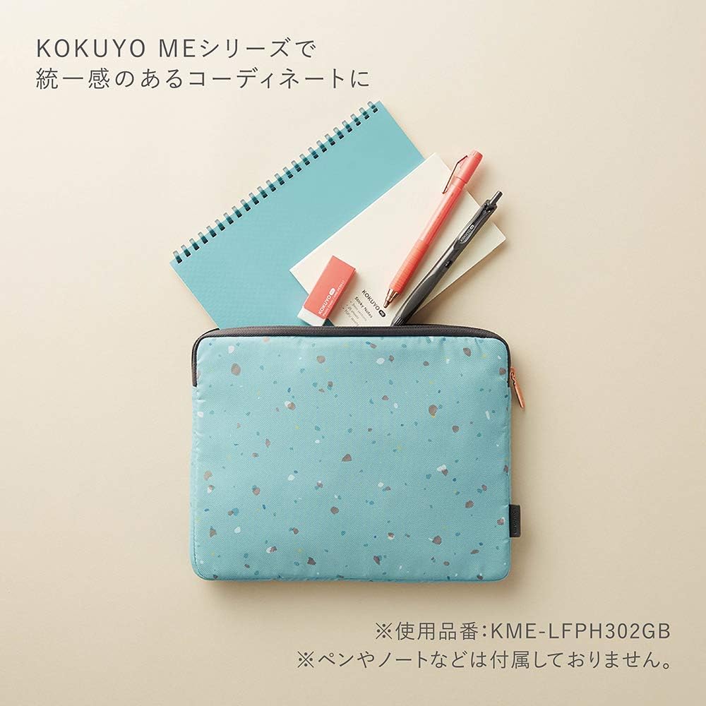Kokuyo KME-LFPH303YG Flat Pouch, A5 Size, Gradation, Yellow-Green