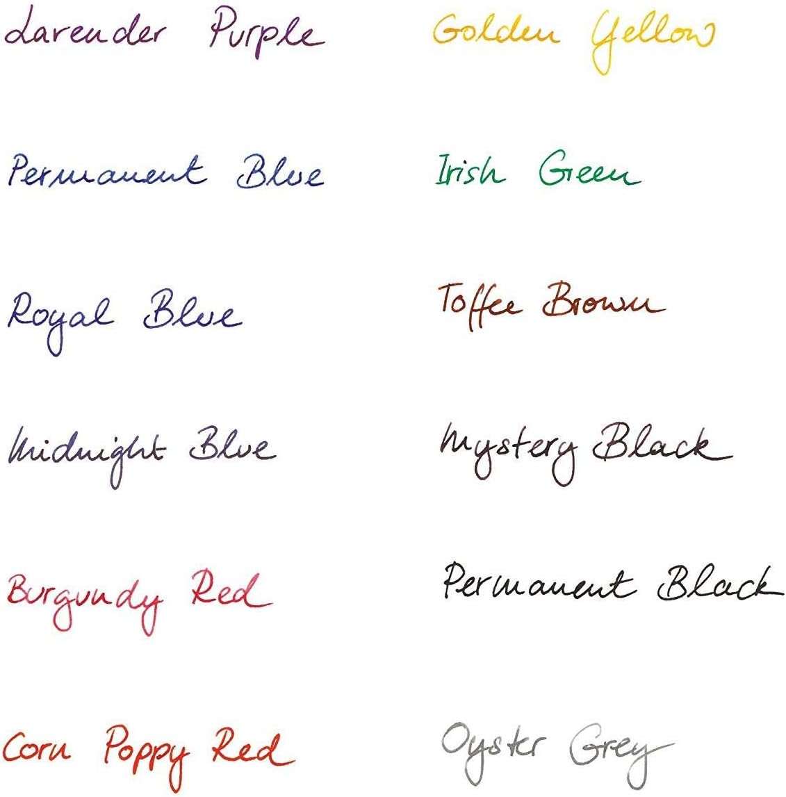 Montblanc Ink Cartridges Midnight Blue 105195 ??? Short International Standard Fountain Pen Refills in Blue-Black ??? 8 Pen Cartridges