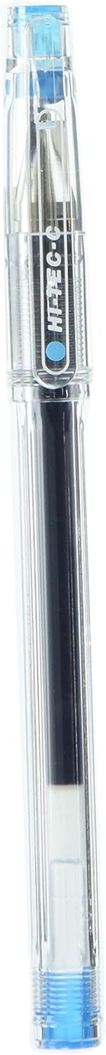 PILOT Gel Ballpoint Pen, Hi-Tec-C 03, Extra Fine, Clear Blue (LH-20C3-CL)