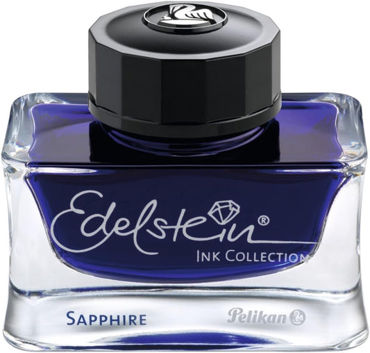 Pelikan Edelstein Bottled Ink for Fountain Pens, Sapphire, 50ml, 1 Each (339390)