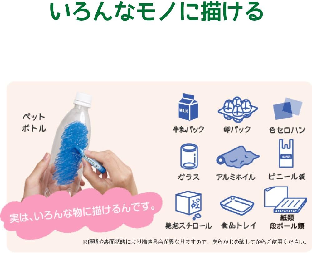 Pentel PTCGSP-12 Crayons, Share Pack, 12 Color Set (12 Colors x 12 Pieces)