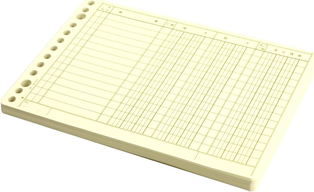 Kokuyo Single Color Loose Leaf B6 Ledger 13 Holes Li-370Z
