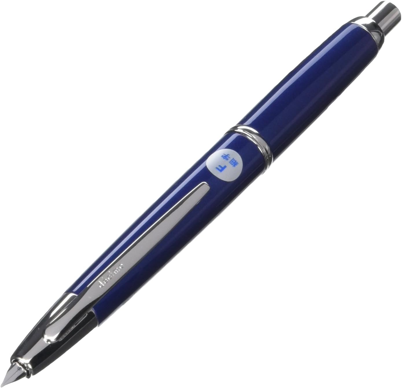 PILOT Fountain Pen Capless Decimo, Dark Blue Myca Body, F-Nib