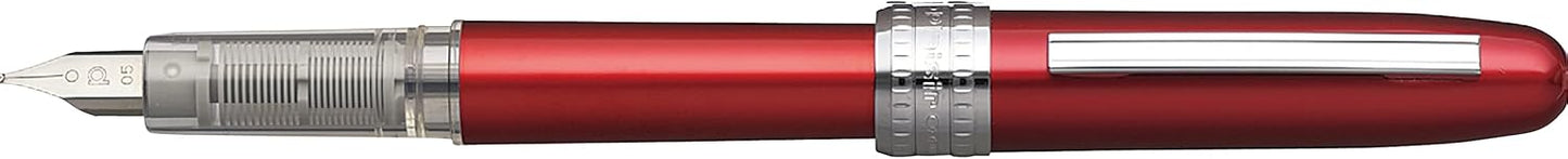 PLATINUM Fountain Pen, Plaisir Fine Nib, Red (PGB-1000-#70-F)