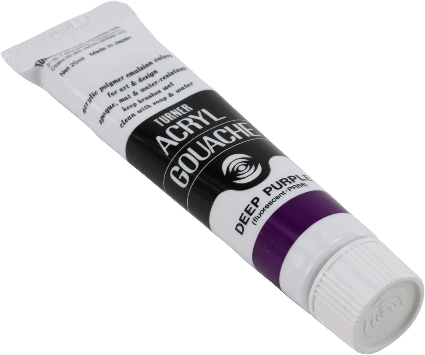 Turner Colour Works Acryl Gouache Artist Acrylic Paint - Single 20 ml Tube - Deep Purple
