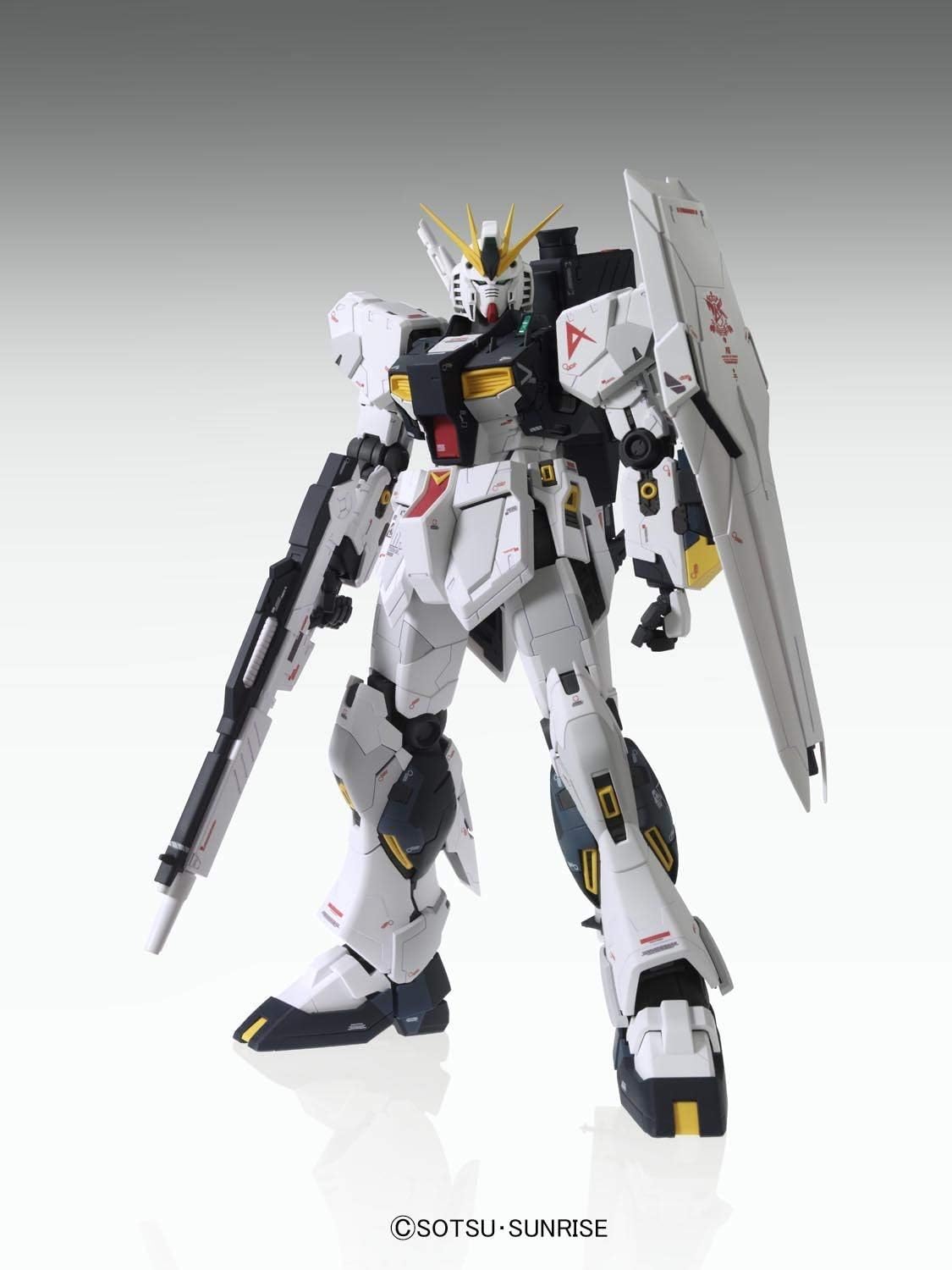 Bandai 5055454 Rx-93 Nu Gundam (Ver. Ka) MG Model Kit, from Char'S Counterattack,White/Black