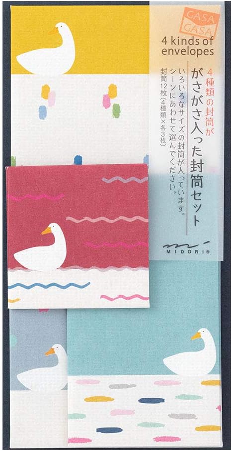 Midori 20566006 Envelope Rasse Duck Pattern